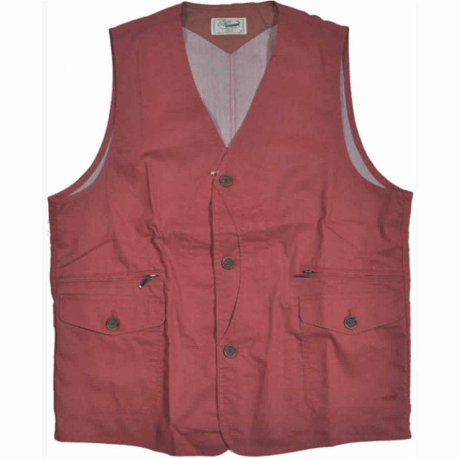 Crocodile（クロコダイル） 布帛ベスト BIO WASH(バイオウオッシュ 