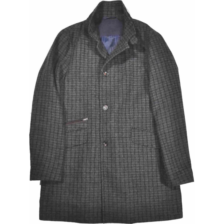 Crocodile（クロコダイル） スタンドカラーコート ジャケット ウール混