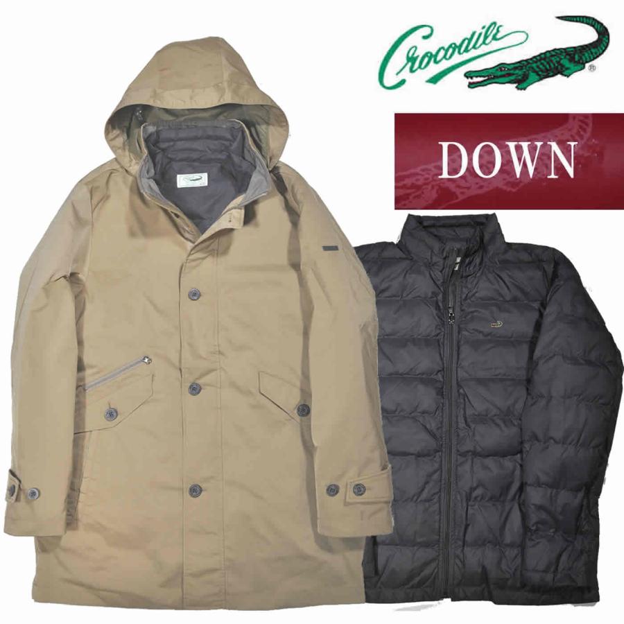 Crocodile（クロコダイル） ダウンコート 長袖 中綿ダウンライナー