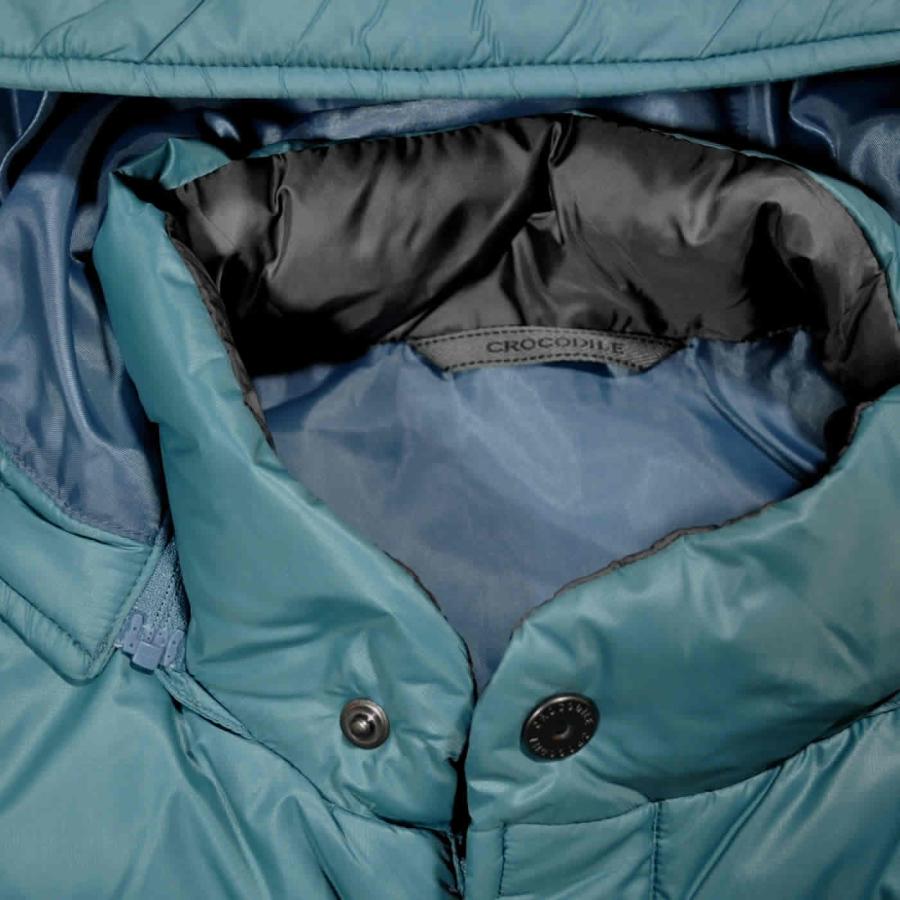 Crocodile（クロコダイル） ダウンコート フード付き 軽量ソフト