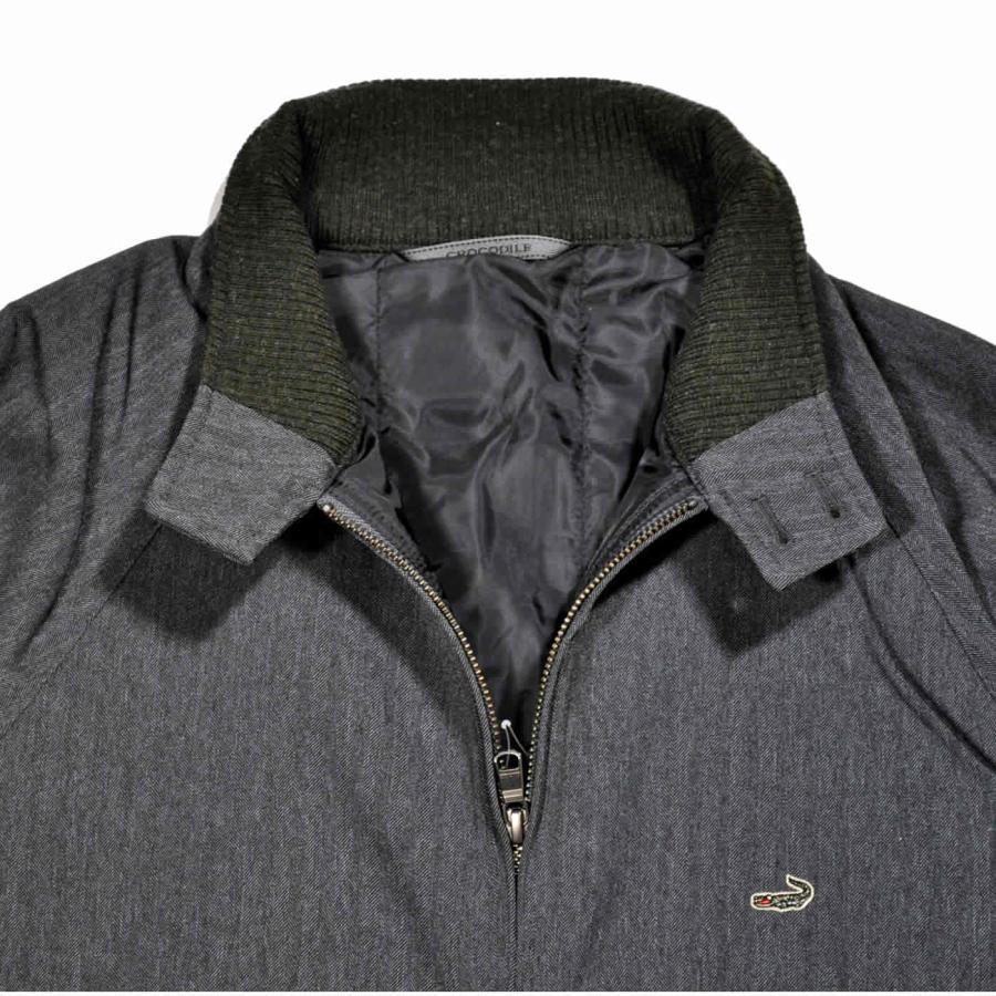 Crocodile（クロコダイル） スイングトップ 長袖 ヘリンボーン織 薄