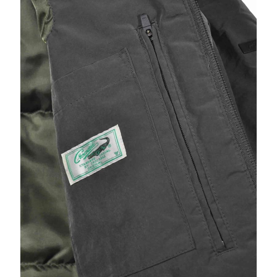 Crocodile（クロコダイル） ダウンコート ショート モスピーチ フード