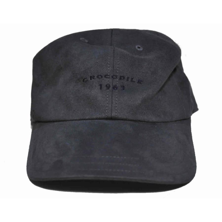 Crocodile（クロコダイル） キャップ CAP ポリスエード素材 ワニ ロゴ