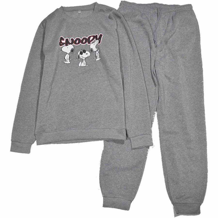 PEANUTS [ピーナッツ] スヌーピー スウェット上下 長袖 クルー