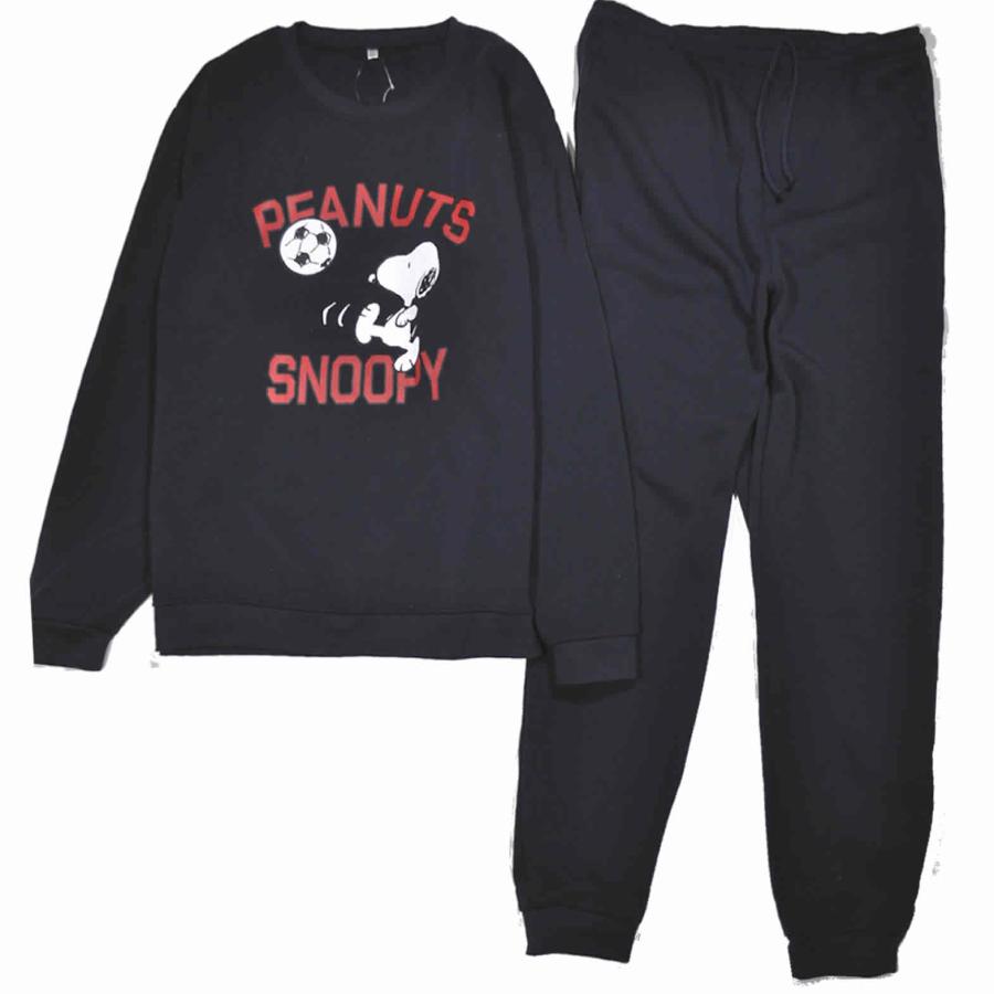 PEANUTS [ピーナッツ] スヌーピー スウェット上下 長袖 クルー