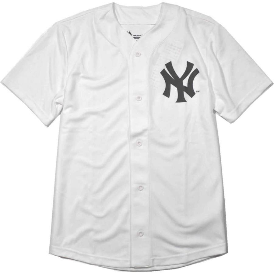 ベースボールシャツ 半袖 吸汗速乾 NEW YORK YANKEES（ヤンキース） Majestic(マジェスティック) 得トクセール :MM21NYK0014:ノンブルショップNonbr