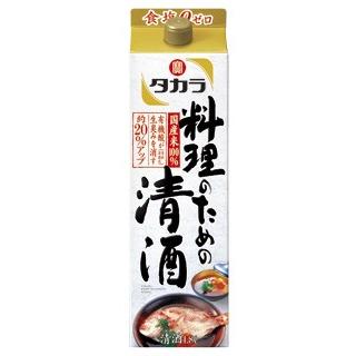 ギフト プレゼント お歳暮 クリスマス 普通酒 2ケースまで送料1ケース分 料理のための清酒 1.8L パック 6本入 ケース単位清酒 メーカー：宝酒造（株）