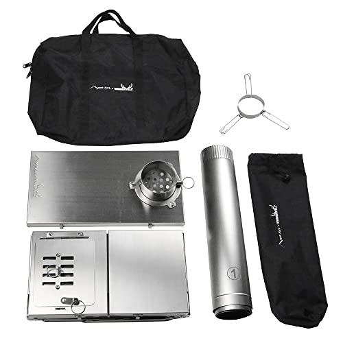 人気No.1】テンマクデザイン フォールディングチタンストーブ改