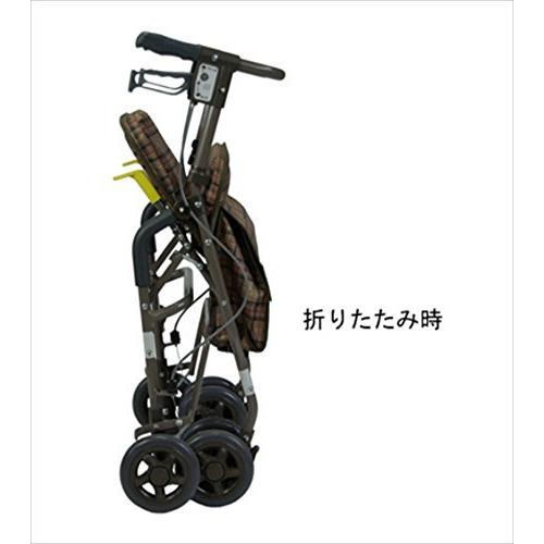 島製作所 シンフォニーSP (CLブラウン) 耐荷重100kg 歩行車シリーズ cm シンフォニーSP CLブラウン