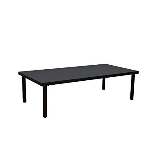 フリーローテーブル120×60cmブラック(TZ-1260BK)
