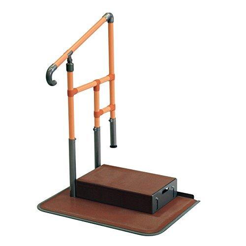 ヤザキ あがりかまち用たちあっぷ 片手すり ステップ台付(52915円)