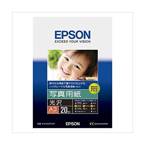 （業務用セット）　エプソン　EPSON純正プリンタ用紙　AV　写真用紙（光沢）　KA320PSKR　20枚入　デジモノ