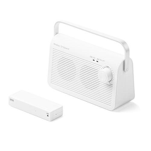 ★レア物 新品未開封 サンワダイレクト 手元スピーカー テレビ用 ワイヤレス 電波干渉しにくい920MHz帯 最大30m 充電/常時給電可能 ホワイト 400-SP083W 【F1806136523】(10252円)