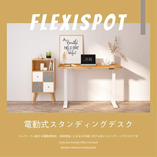 FLEXISPOT スタンディングデスク 電動式昇降デスク EJ2 (足(黒)＋天板