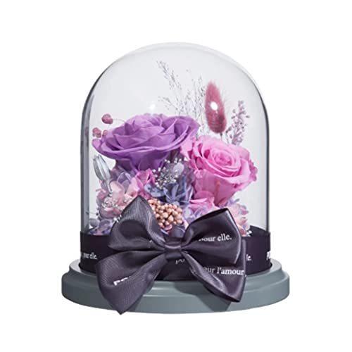 オンラインストア買 プリザーブドフラワー ギフト ラッピング済み 薔薇 フラワーアレンジ 枯れない花 ガラスポット ケース入り メッセージカード 自宅用 贈答用 記念日 Ykfn 総額 激安 Ssl Daikyogo Or Jp