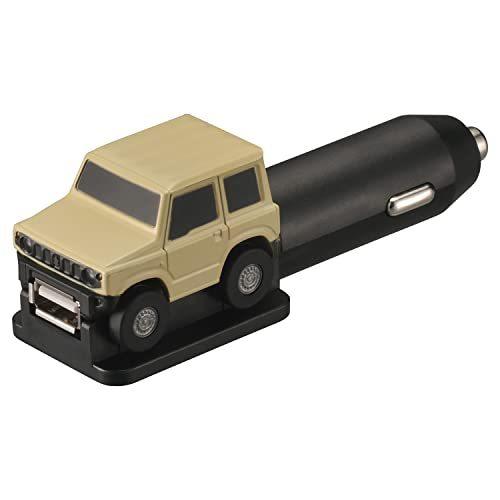 カーメイト 車用 カーチャージャー  クルマ型 USB チャージャー ジムニー NZ667 アイボリー