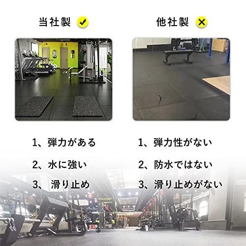 送料無料 トレーニングマット ゴムマット ジムマット 50cm*50cm 20mm 連結パーツ付き（無料） 硬度60〜65 防音マット 筋トレ 【CEG9422999807】(33821円)
