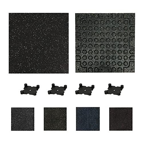 トレーニングマット ゴムマット ジムマット 50cm*50cm 20mm 連結パーツ付き（無料） 硬度60〜65 防音マット 筋トレ 