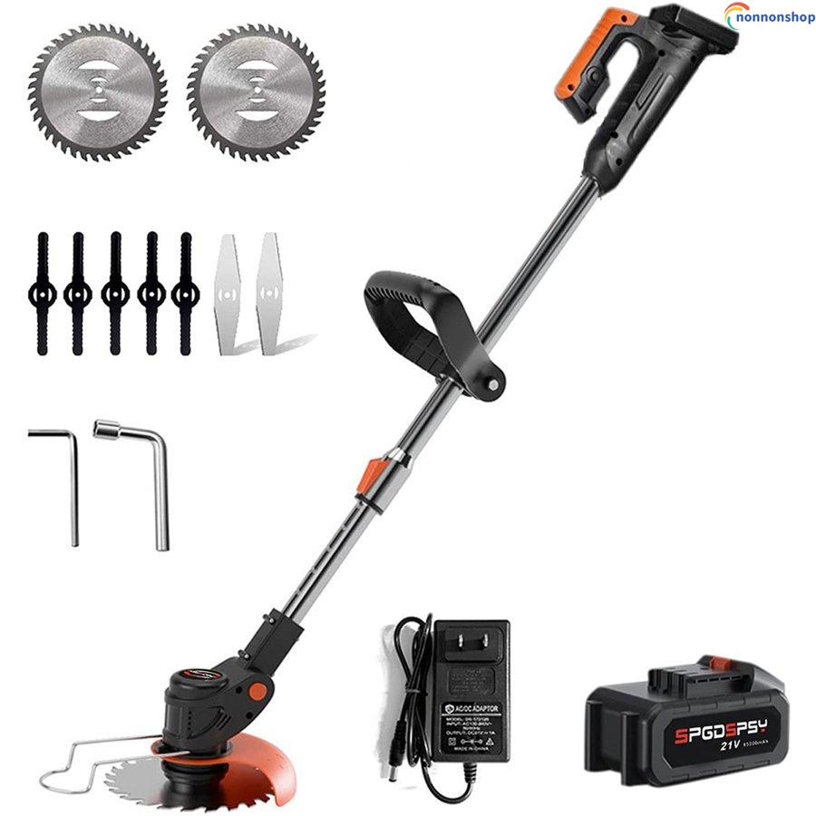 最新型 電動草刈り機 充電式 21V 1800W 芝刈り機電動コードレス軽量