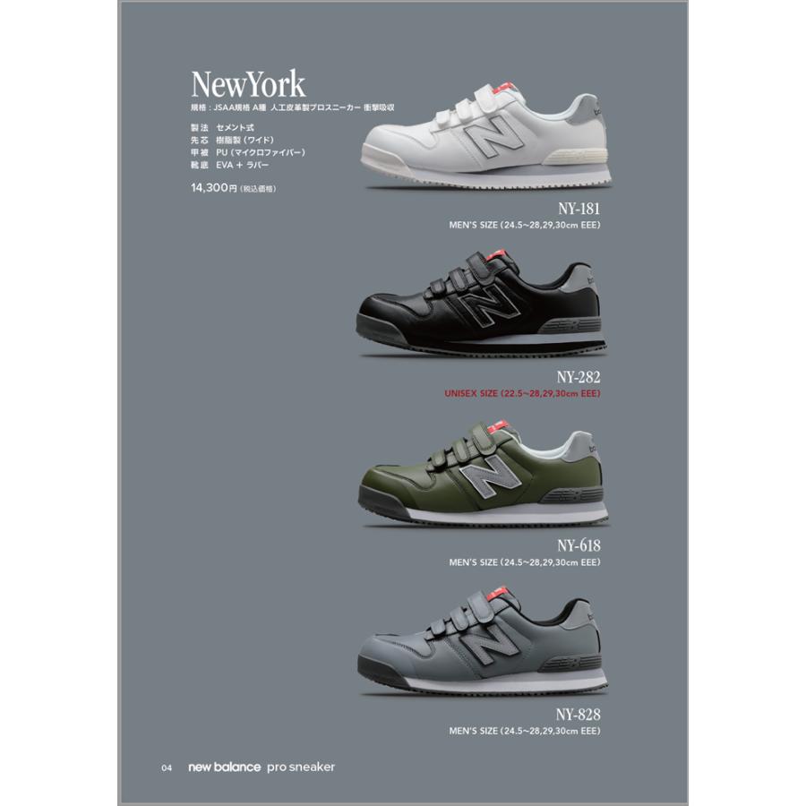 ニューバランス new balance 安全靴 New York ニューヨーク　NY-181 NY-282 NY-618 NY-828｜nonnonxx2001｜07