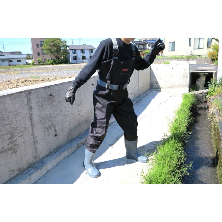 荘快堂 V-71 胴付長靴 アグリック チェストハイ ウェーダー 【V−71