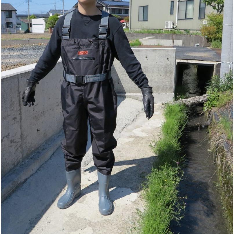 荘快堂 V-71 胴付長靴 アグリック チェストハイ ウェーダー 【V−71