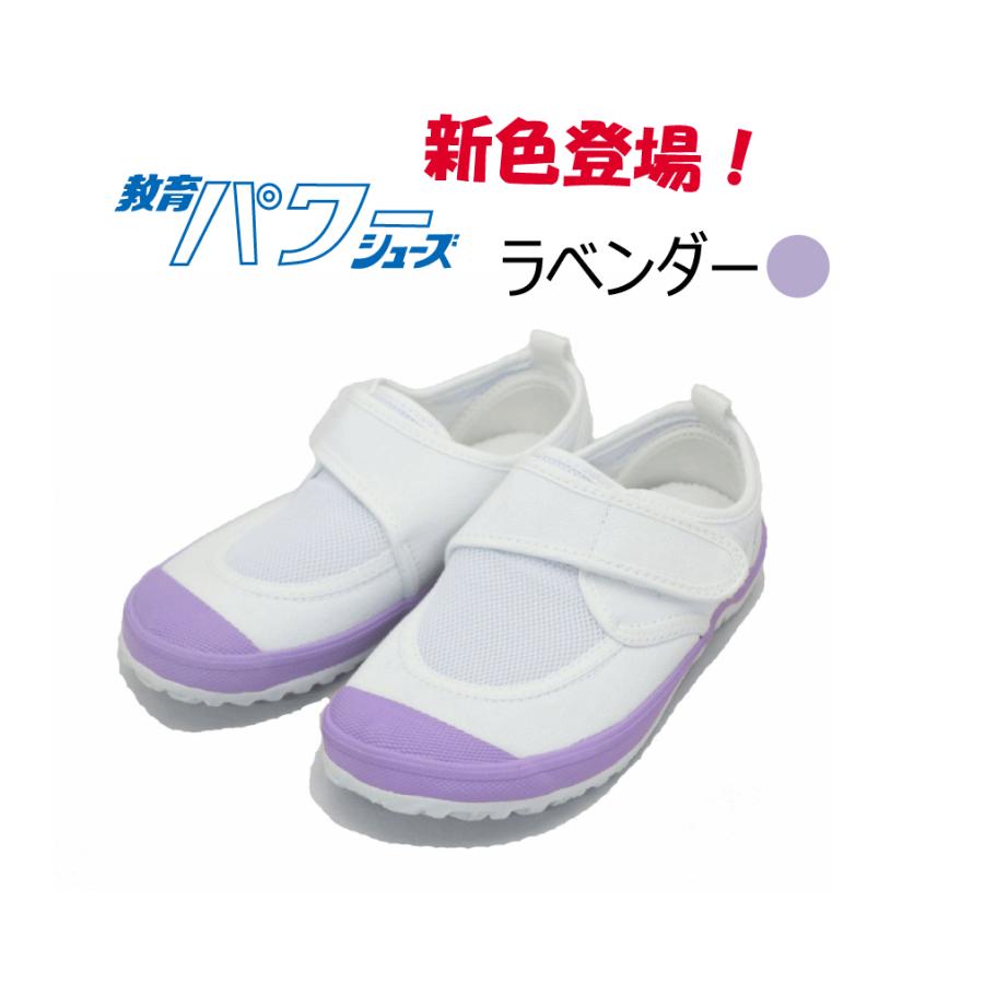特別カラー教育パワー！】上履き・上靴 教育パワーシューズ ラベンダー