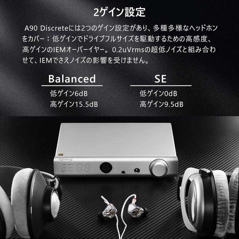 【売り切りお値下げ】 TOPPING A90 Discrete フルバランス ヘッドフォンアンプ & プリアンプ一体型 ハイレゾ音源対応 Ground lift 【XU1268693800】(45536円)
