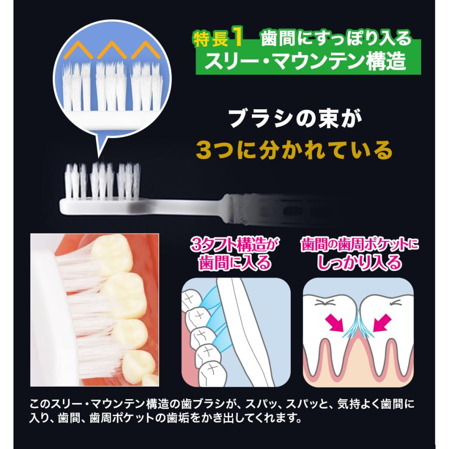 ののじ 歯間に入る 爽快歯ブラシ 付替用ブラシ3本セット : ののじ公式
