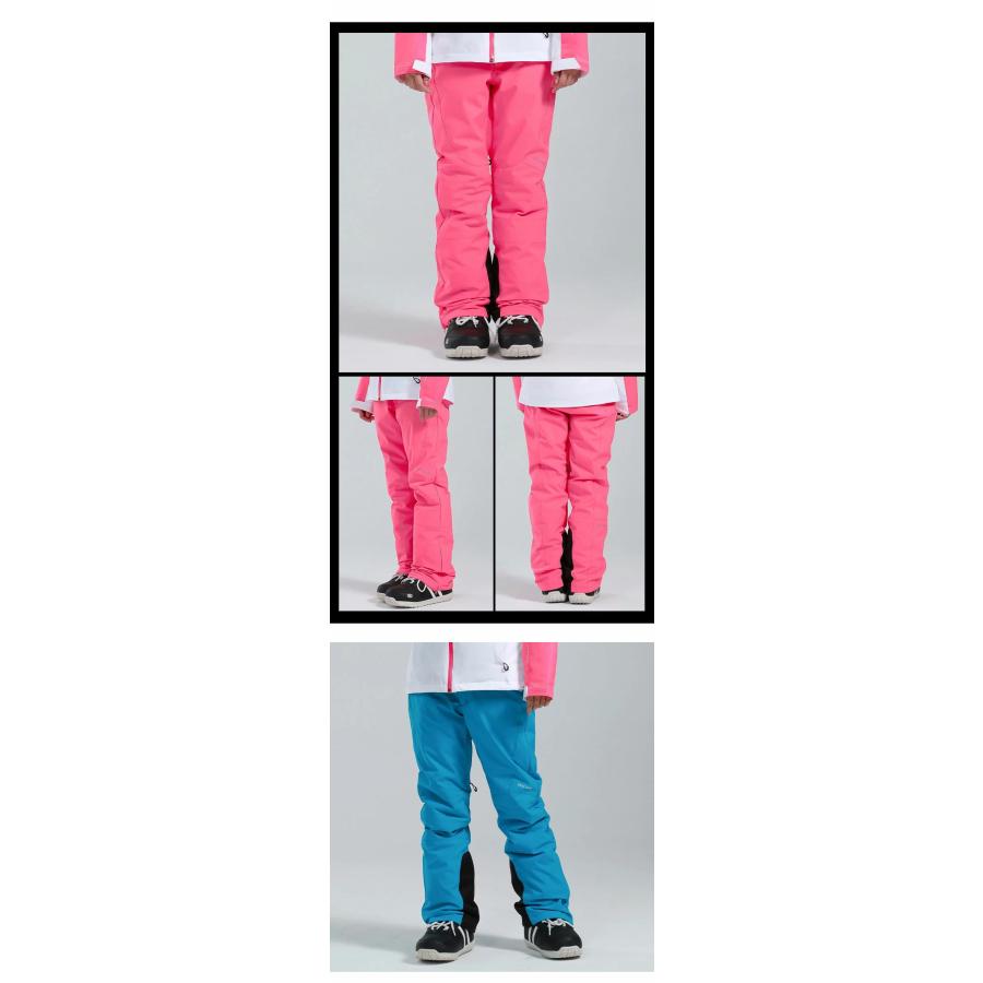 スノーパンツ スキーパンツ 配色印刷 スキーウェア スノーボード 撥水加工 防水ポケット YKKファスナー 全6色 レディース 　