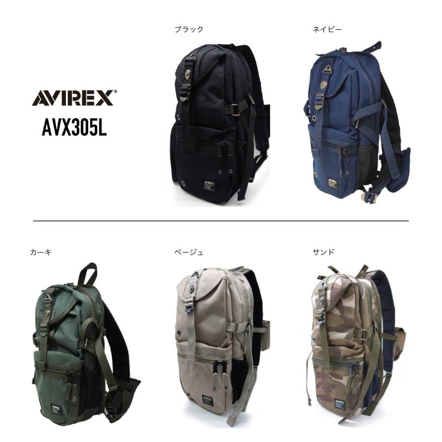 AVIREX アビレックス ワンショルダーバッグ ボディバッグ サブバッグ 撥水 斜め掛け 肩掛け 男女兼用 イーグルシリーズ AVX305L｜nonoshop｜07