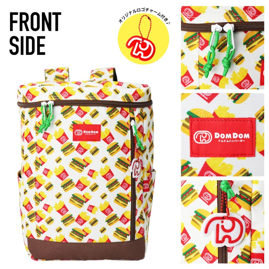 DOMDOM ドムドムハンバーガー キッズスクエアリュック デイパック