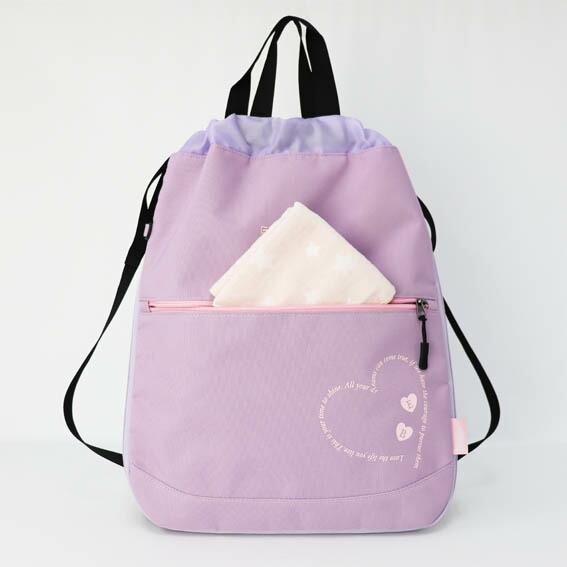 EASTBOY イーストボーイ ナップサック サブリュック サブバッグ リュックサック 着替え 体操服 シューズ入れ キッズ ジュニア マチ拡張 A4 エルメシリーズ EBA96 | EASTBOY | 04