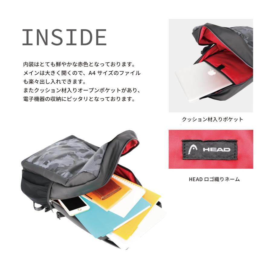 HEAD（ヘッド） リュック スクエア デイパック バックパック エンボス