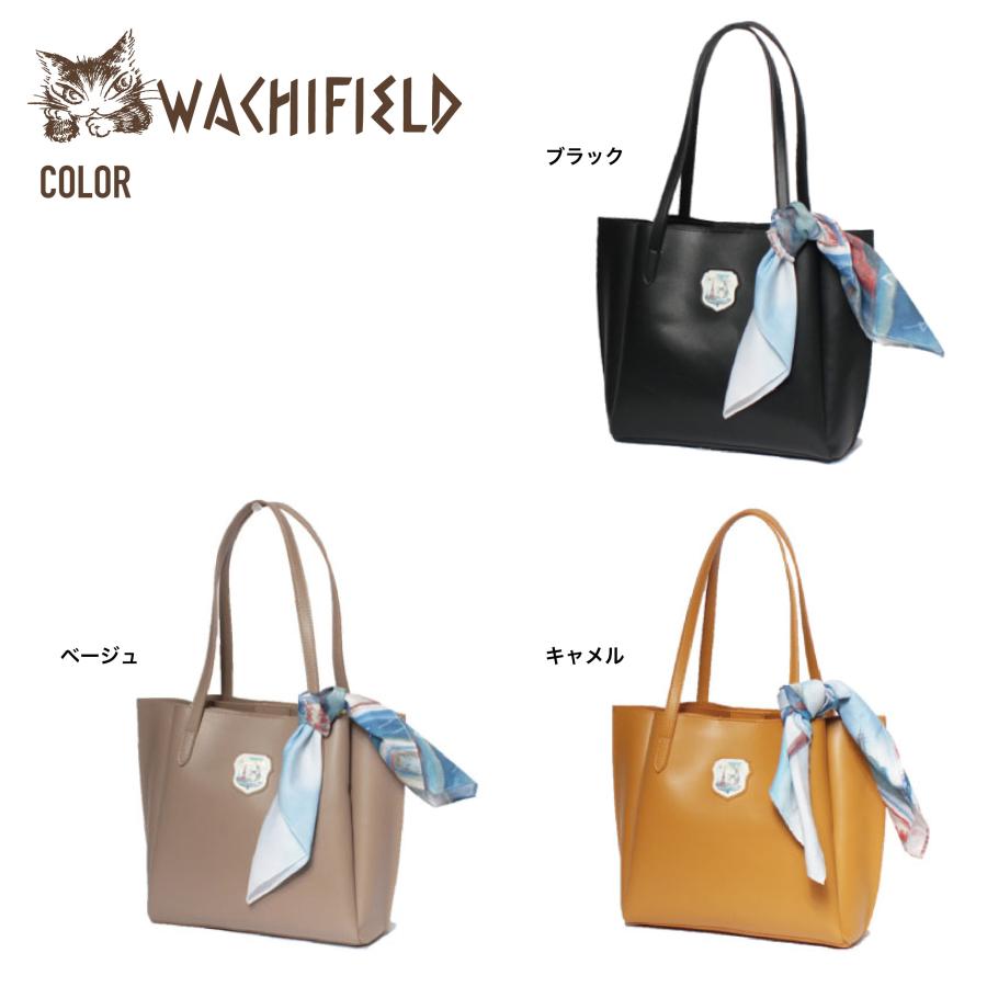 WACHIFIELD わちふぃーるど フェイクレザー トートバッグ 猫の