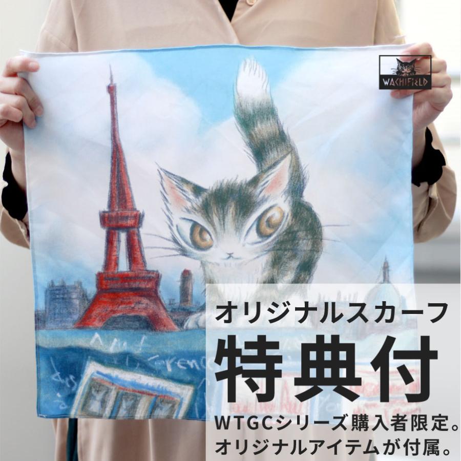 限定値下げ☆わちふぃーるど☆皮製手提げバック WACHIFIELD わちふぃーるど フェイクレザー トートバッグ 猫の