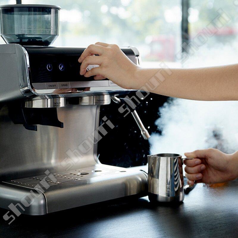 人気満点 エスプレッソマシンbae01 グラインダー付き電気コーヒーメーカー 15バールポンプ 圧力 スチームミルク泡立て器 コーヒーメーカー 