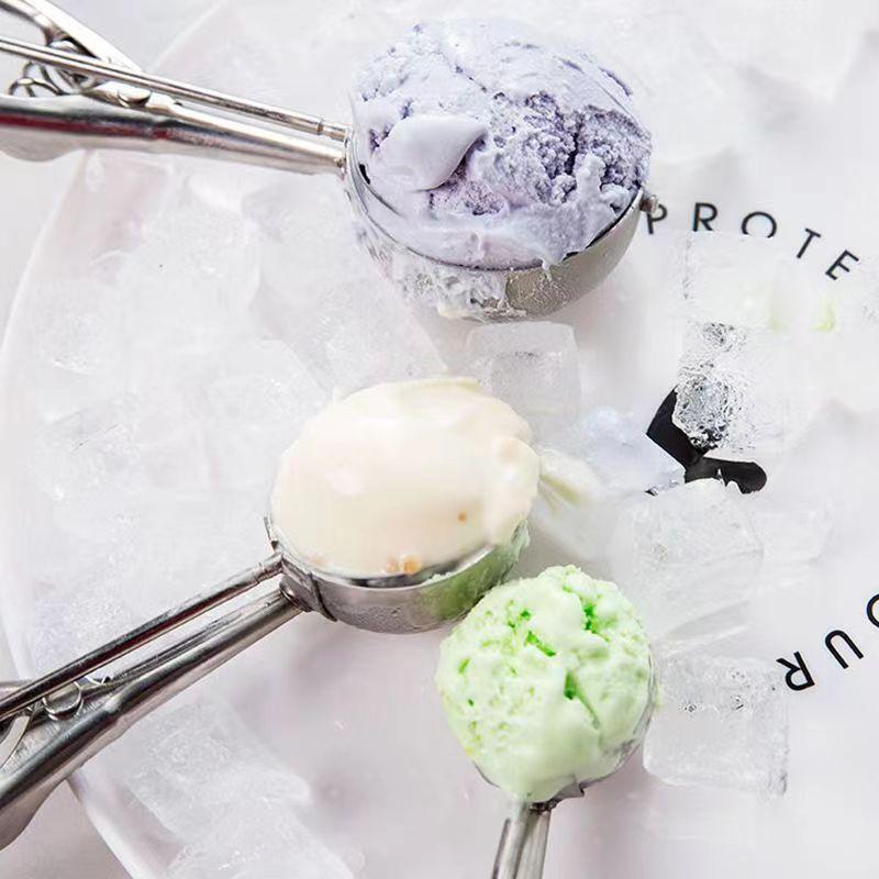 アイスクリームスクープ 3個セット アイスクリームディッシャー ステンレススチールスクープ アイスクリームマッシュポテトフードスプーンキッチンボール  調理器具