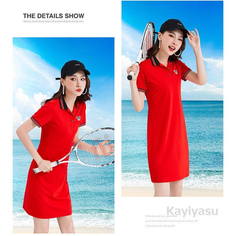 ゴルフウェア ポロワンピース レディース スポーツチュニック ゴルフワンピース ロングポロシャツ 夏用コーデ 女性用 通気吸汗 半袖 Polo Aライン きれいめ Coprzd302j レディースウエア Backbeatmusicschool Com