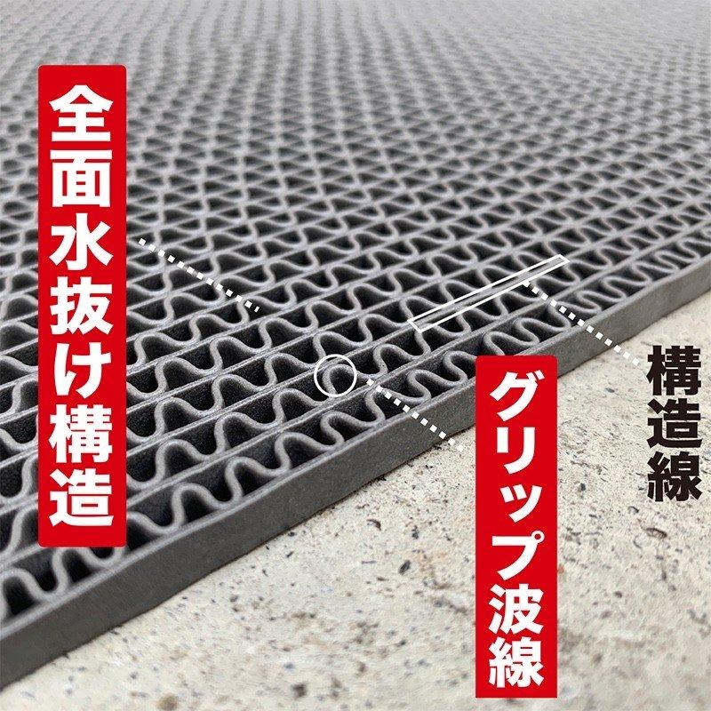 スタッドレスマット 歩行 滑り止めマット 90cm×6m グレー 原反 スタッドレスマット 歩行 滑り止めマット 90cm×6m グレー 原反