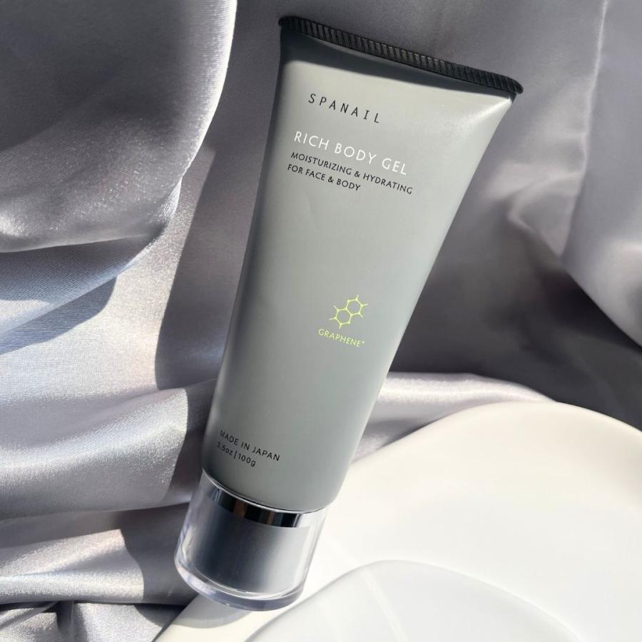スパネイル 公式 リッチボディジェル マッサージジェルクリーム 100g グラフェン 保湿 乾燥対策 美容液ジェル 炭化チタン | 