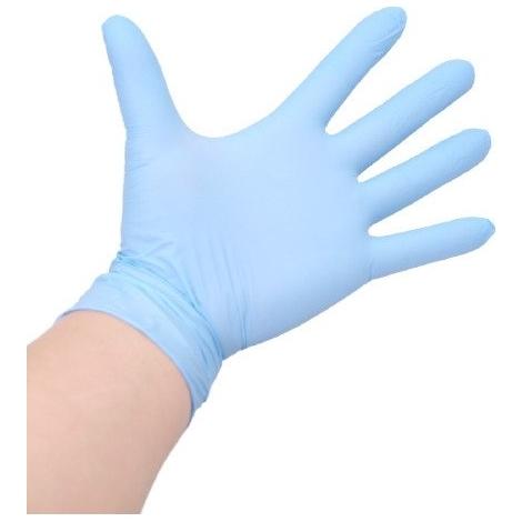 AQUSEAR ニトリルグローブ ブルー パウダー無 Mサイズ NGB-M 100枚×20