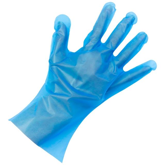 旭創業 ポリエチレン手袋 ハイフィットグローブ ブルー Lサイズ 200枚