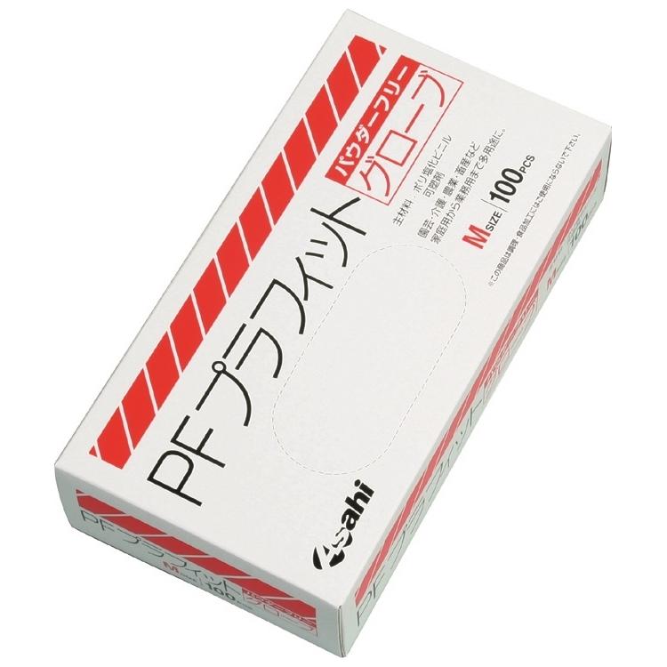 PFプラフィットグローブ　ナチュラル　パウダーフリー　Mサイズ　100枚×20箱入●ケース販売お徳用【取り寄せ商品・即納不可】 PFプラフィットグローブ ナチュラル パウダーフリー Mサイズ 100枚×20