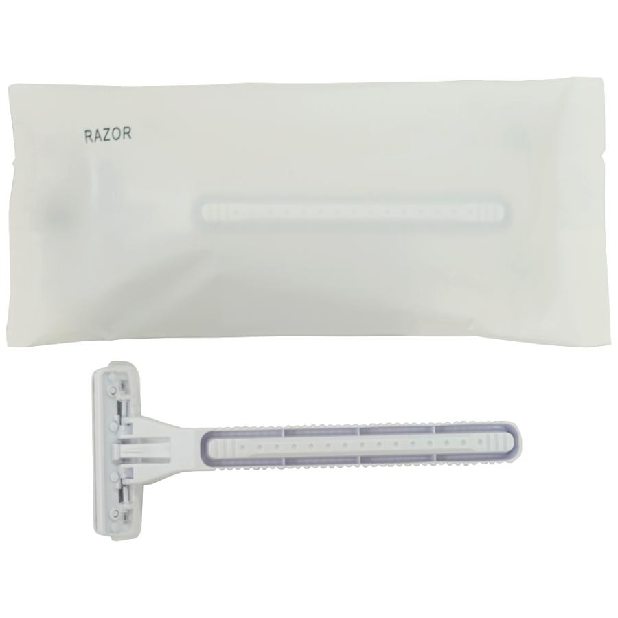 カミソリ　首振り式2枚刃　貝印　ステラ2　袋入　100本×10箱入(1000本)●ケース販売お徳用【取り寄せ商品・即納不可・代引き不可・返品不可】 貝印 カミソリ 首振り式2枚刃 ステラ2 袋入 100本×10箱入(1000本