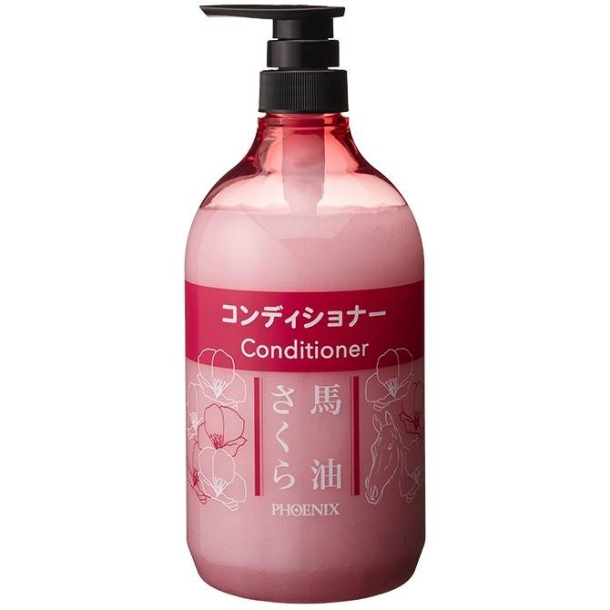 フェニックス　馬油さくらコンディショナー　詰替容器　1000mL×30本入【取り寄せ商品・即納不可・代引き不可・返品不可】 フェニックス 馬油さくらコンディショナー 詰替容器 1000mL×30本入