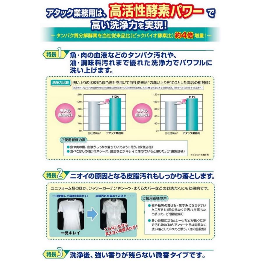 アタック 花王 粉末洗たく洗剤 アタック 業務用 2.5kg×6箱入○ケース