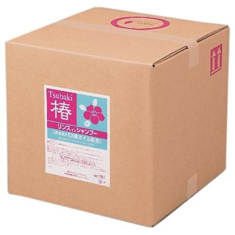 熊野油脂 スクリット 椿 リンスインシャンプー 18L 品番4223 コック付