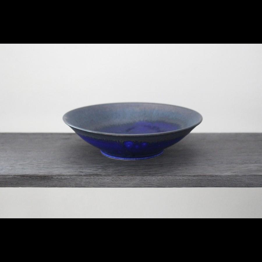 作家物 陶芸作家 中川智治 Potter Ash Field Bowl ボウル 浅鉢 皿 19cm 