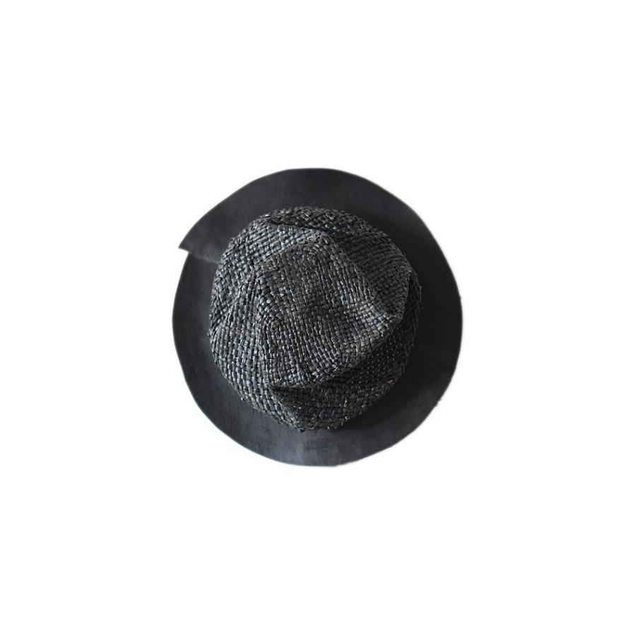 超大特価 Non Title Tokyo別注 Your Hat Number 4 Leather Brim Straw Hat レザートリムストロー ハット 帽子 ブラックメランジ 黒 Blk 59cm レザー 革 楽天ランキング1位 Zoetalentsolutions Com